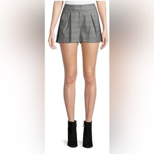 Joie Shorts Black Tuxedo Stripes plaid/houndstooth Size 4